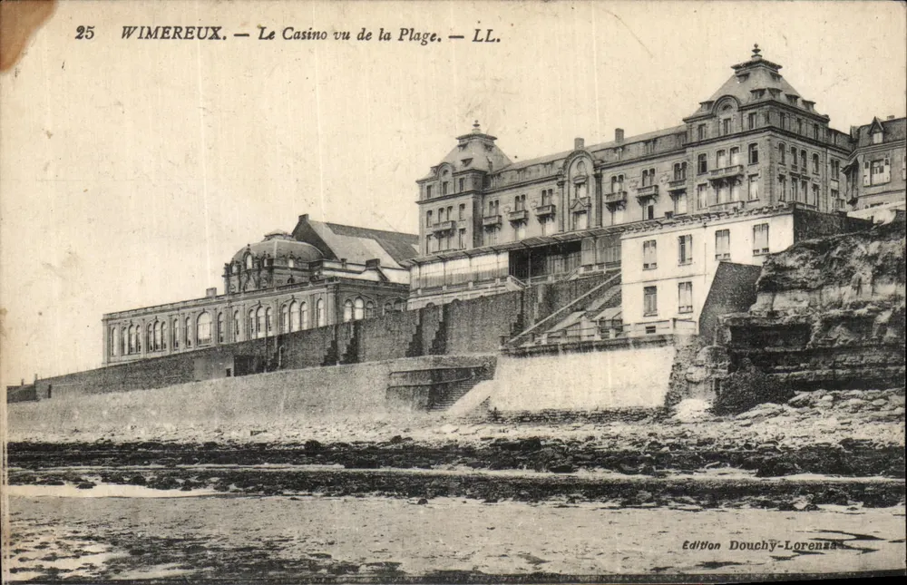 Wimereux — Das Casino vom Strand aus gesehen — Edition Douchy-Lorenza - Vorderseite