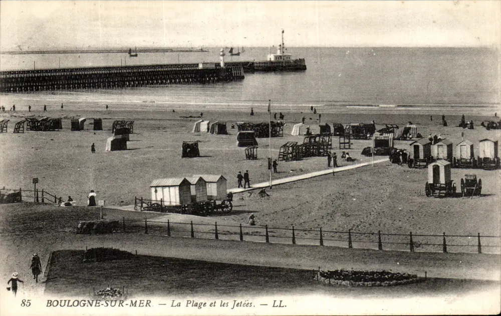 Boulogne-sur-Mer — Die Strände und die Pier — LL. - Vorderseite