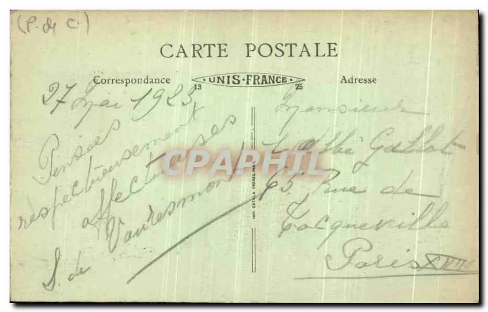 Arras — L'Église des Ardents — Édition Fauchois, Bethune - Verso