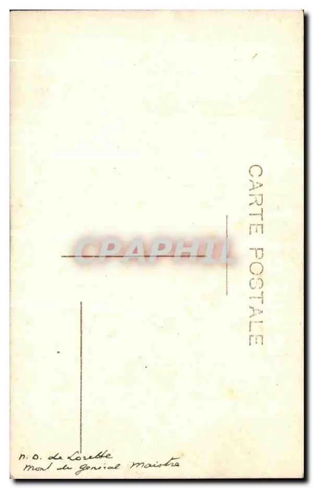 Denkmal für General Maistre — Légenste Fieres — Ansichtskarte - Rückseite
