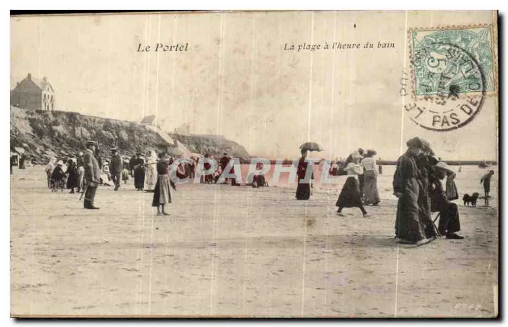 Le Portel — Die Strandpromenade — Allgemeine Ansicht — Verleger Calais, Nr. 1 - Rückseite
