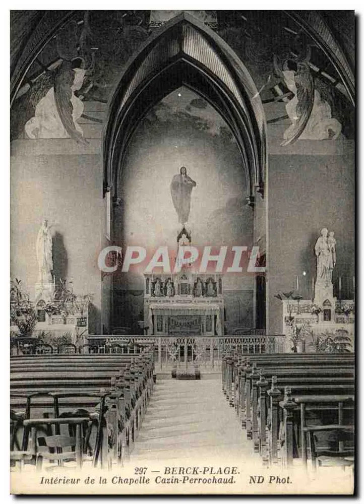 Innenansicht der Kapelle Cazin-Perrochaud — Berck-Plage — ND Phot. n°297 - Vorderseite
