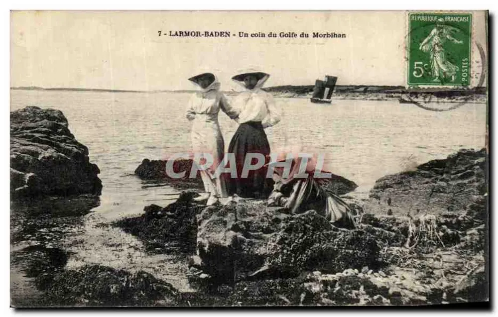 Larmor-Baden — Ecke des Golfs von Morbihan — Sammlung Gouffault, Vannes - Vorderseite