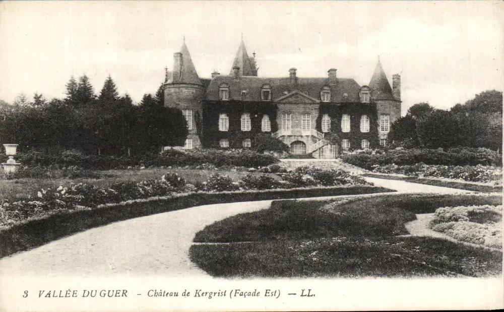 Vale do Guer - Castelo de Kergrist (Fachada Leste) — LL. - Frente