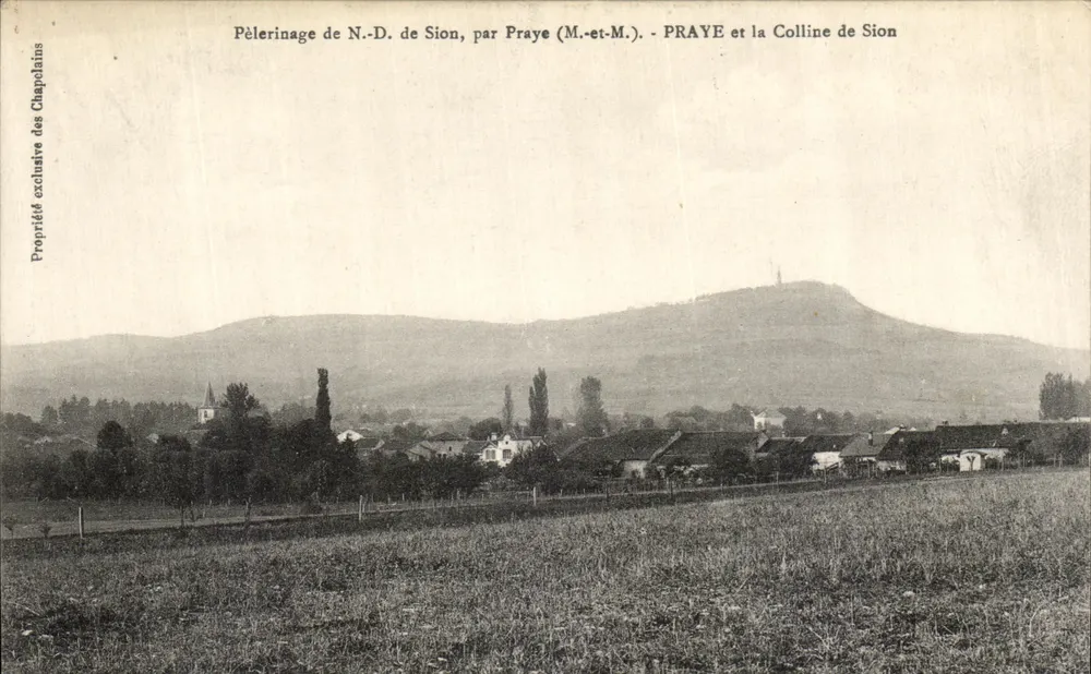 Pilgerreise zur N.-D. von Sion, von Praye (M.-et-M.) - PRAYE und der Hügel von Sion - Vorderseite