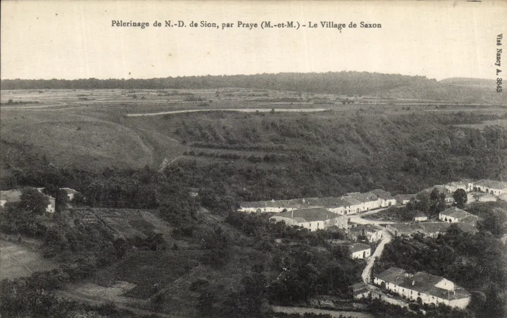 Das Dorf Saxon — Pilgerung der Jungfrau von Sion, von Praye (M.-et-M.) — Ville Nercy A. 3643 - Vorderseite