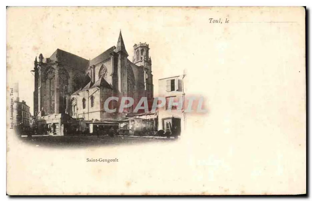 Igreja de São Gengoult — Toul — editor Lepo-Lasamangues, Toul - Frente