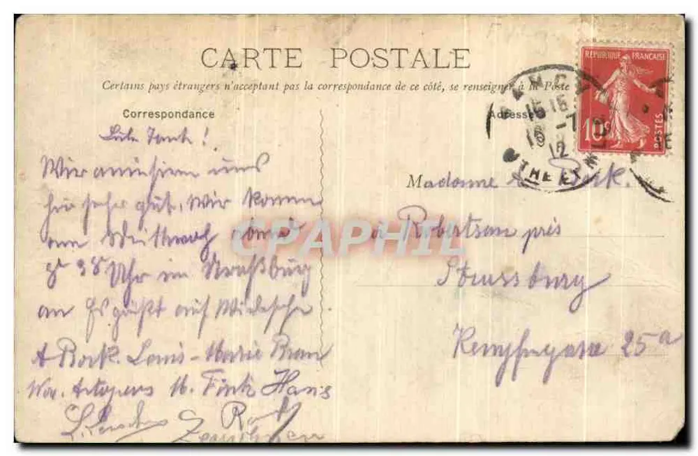 NANCY — Place Carnot — L'Académie — Maison des Magasins Réunis, édit., Nancy - Verso