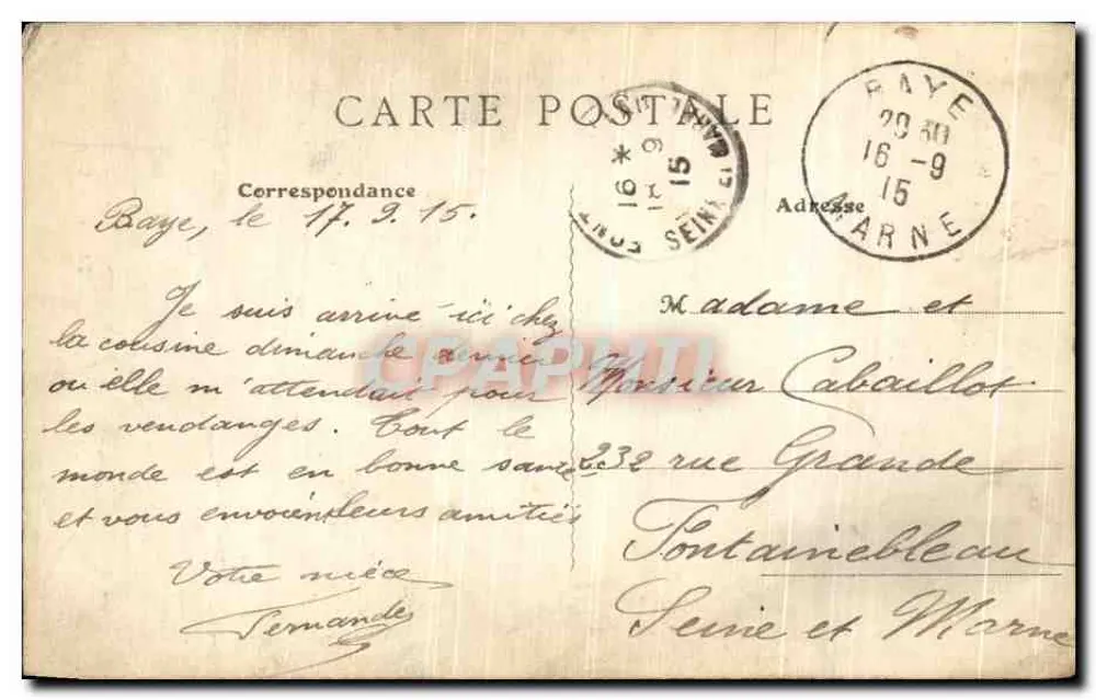 Champaubert-la-Bataille — Colonne Commémorative avec canon et aigle — Édition Rorplhure, Combarbat - Verso