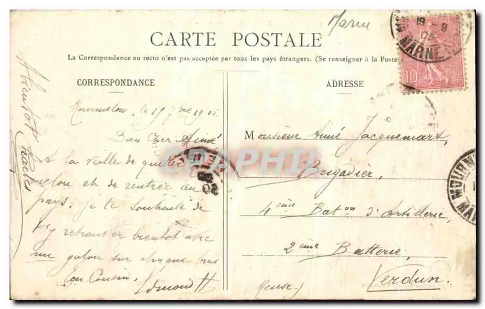 Camp de Châlons — Innenansicht einer Küche — Photographie Locart, Mourmelon - Rückseite