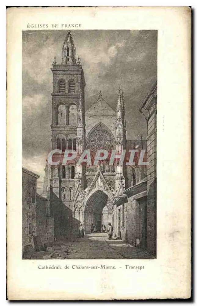 Catedral de Châlons-sur-Marne — Transepto — Igrejas da França - Frente