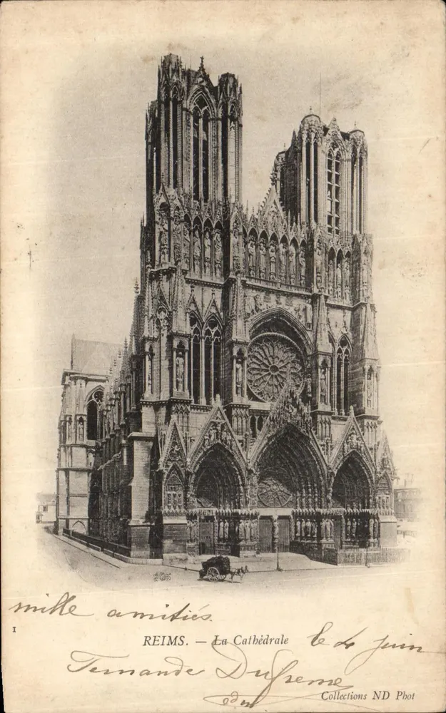 Reims — A Catedral — Collections ND Phot - Frente