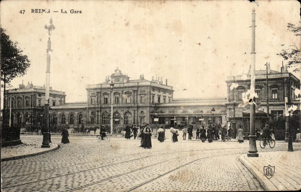 Reims — La Gare — éditeur imprimeur non identifié, n° 47 - Frente
