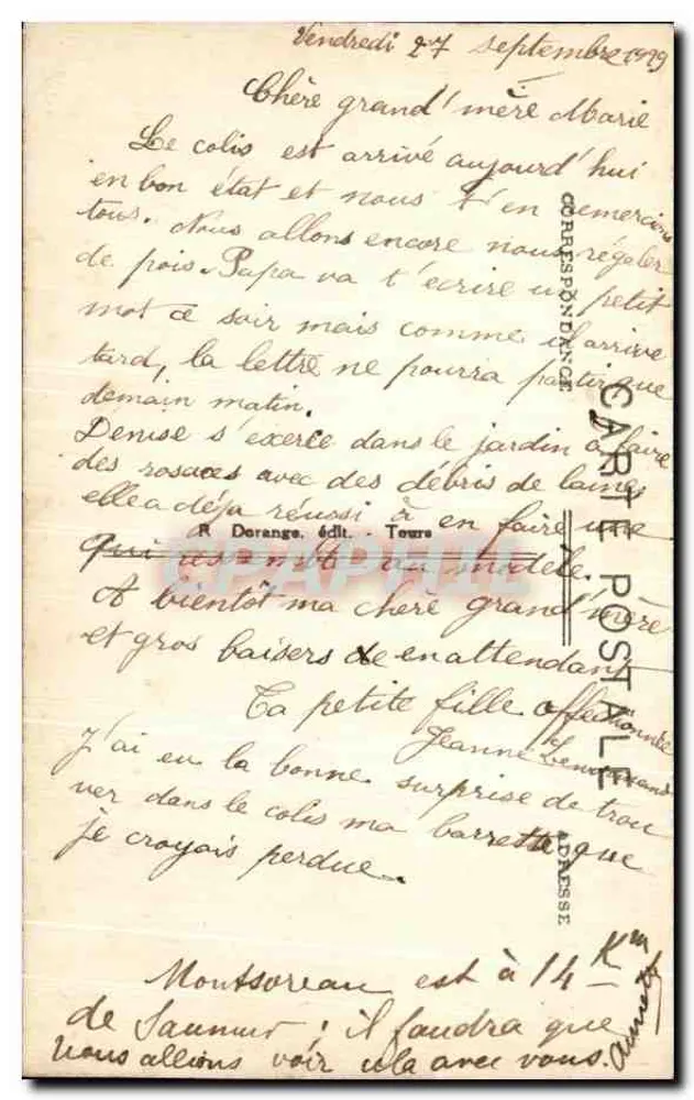 Montsoreau (M.-et-L.) — O Castelo (séculos XII e XV) — R.D. - Verso