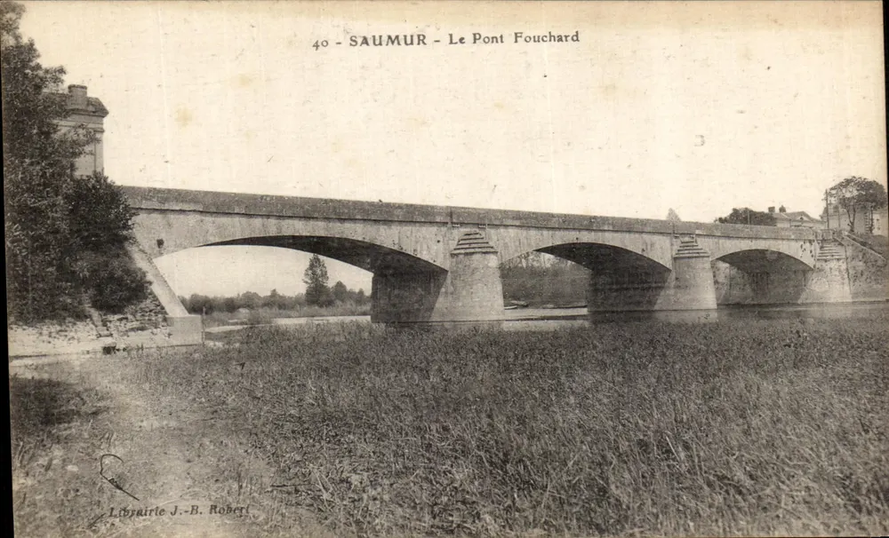 Saumur - O Ponte Fouchard — Livraria J.-B. Robert, n°40 - Frente