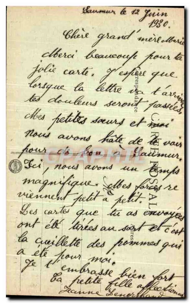 Saumur - O Ponte Fouchard — Livraria J.-B. Robert, n°40 - Verso