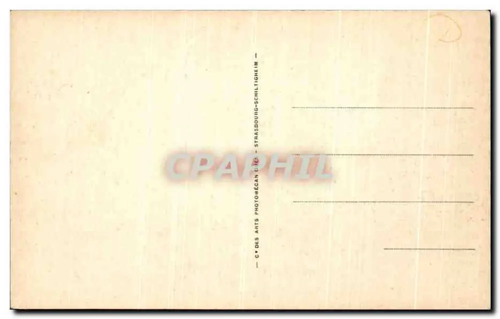Saumur — Das Schloss — Die äußere Eingangstür — Vintage Postcard/Antike Ansichtskarte 137 - Rückseite