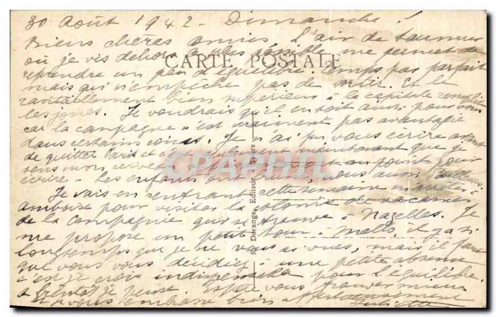 Saumur (M.-et-L.) — O Castelo (Monumento Histórico, Século XV) — Lado Norte R.D. - Verso