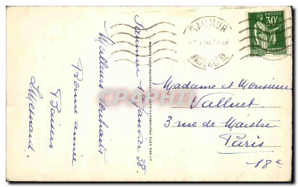 Saumur — Vista geral — LL.36 - Verso