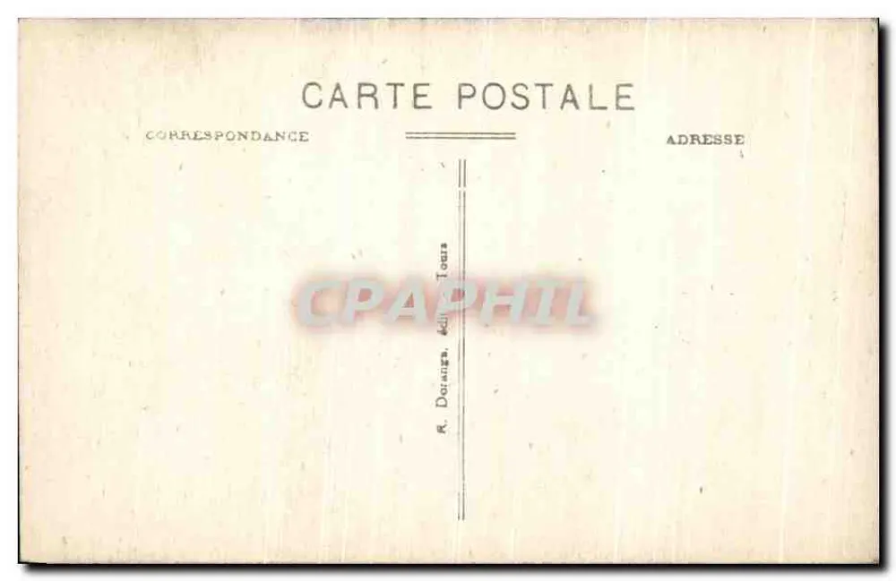 Saumur (M.-et-L.) - O Castelo (Mon. hist.) e a Loire - R. D. - Verso