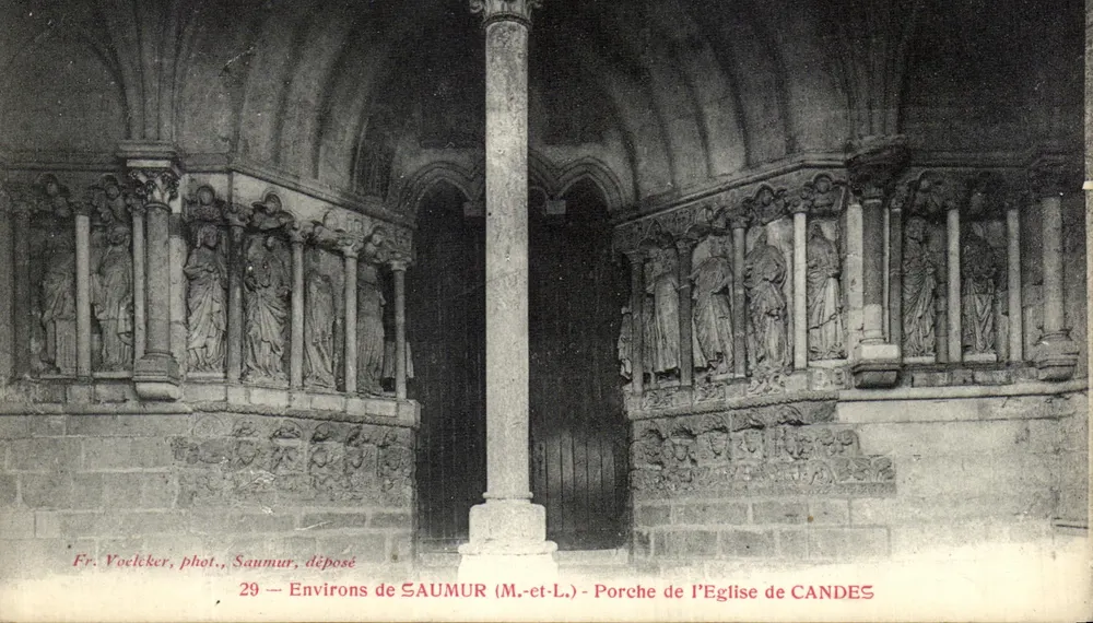 Portal der Kirche von Candes — Umgebung von Saumur (M.-et-L.) — Fr. Vocleker, phot., Saumur, abgegeben - Vorderseite