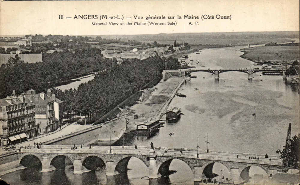 Angers (M.-et-L.) — Vista geral da Maine (Lado Oeste) — A. P. - Frente