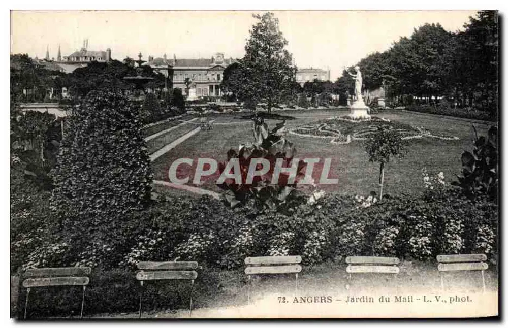 Angers — Jardim do Mail — L.V., fot. - Frente