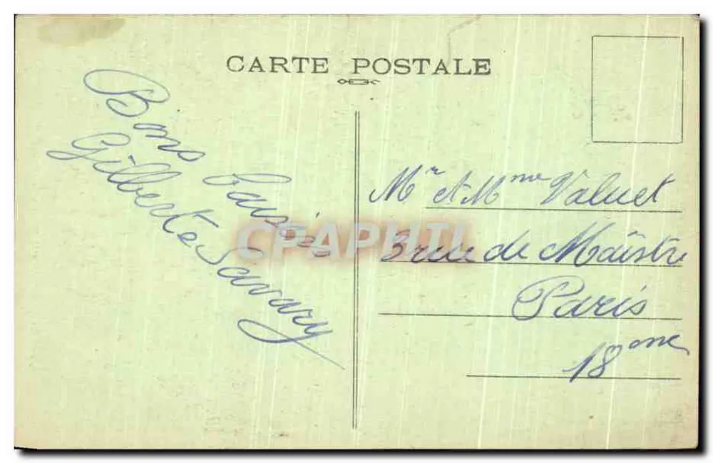 Clermont-Ferrand — Estátua de Blaise Pascal — Édit. das Galerias de Jaude, n° 4079 - Verso