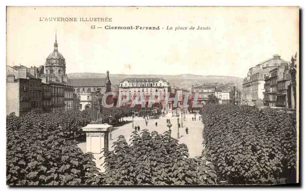 Clermont-Ferrand - De place de Jaude — L'Auvergne Illustrée, n°45 - Voorkant