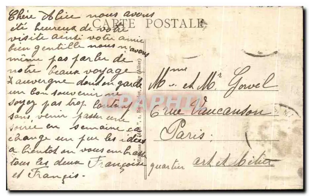 Royat-les-Bains — A Igreja (Estilo Romano) — A Auvergne Pittoresca - Verso