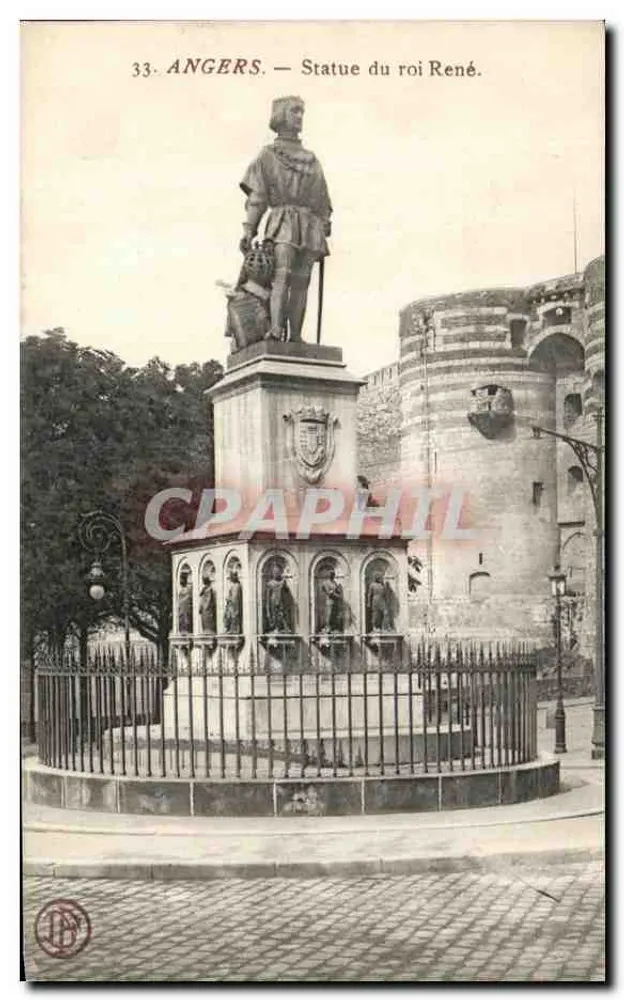 Angers — Estátua do rei René — n°33 - Frente