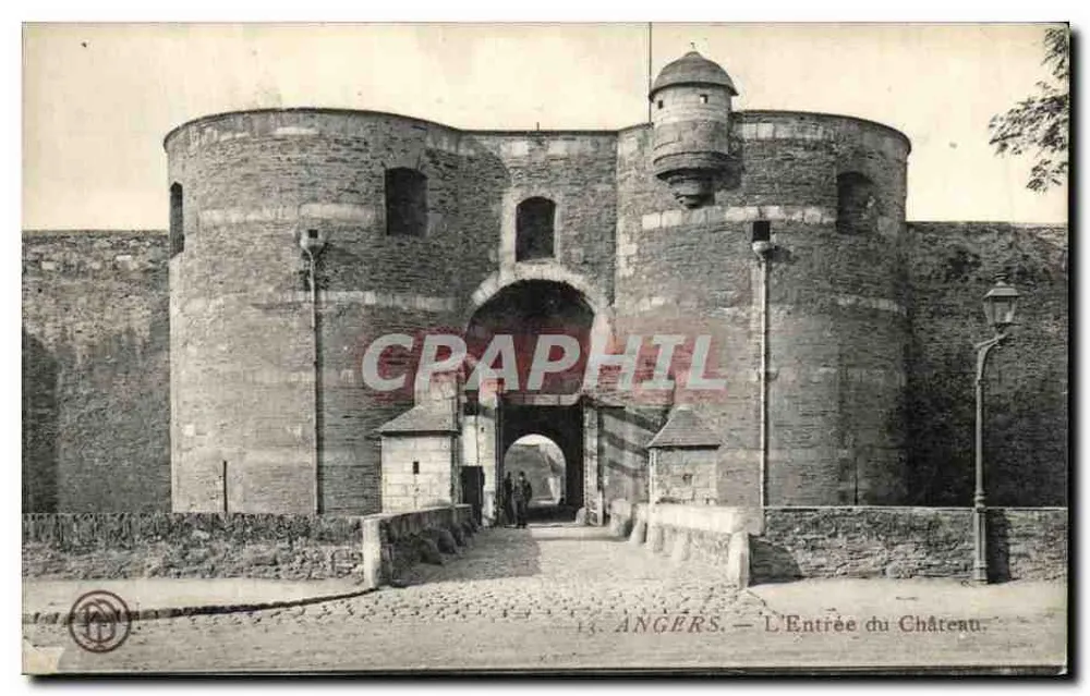 Angers — A Entrada do Castelo — Editor anônimo, n° 14 - Frente