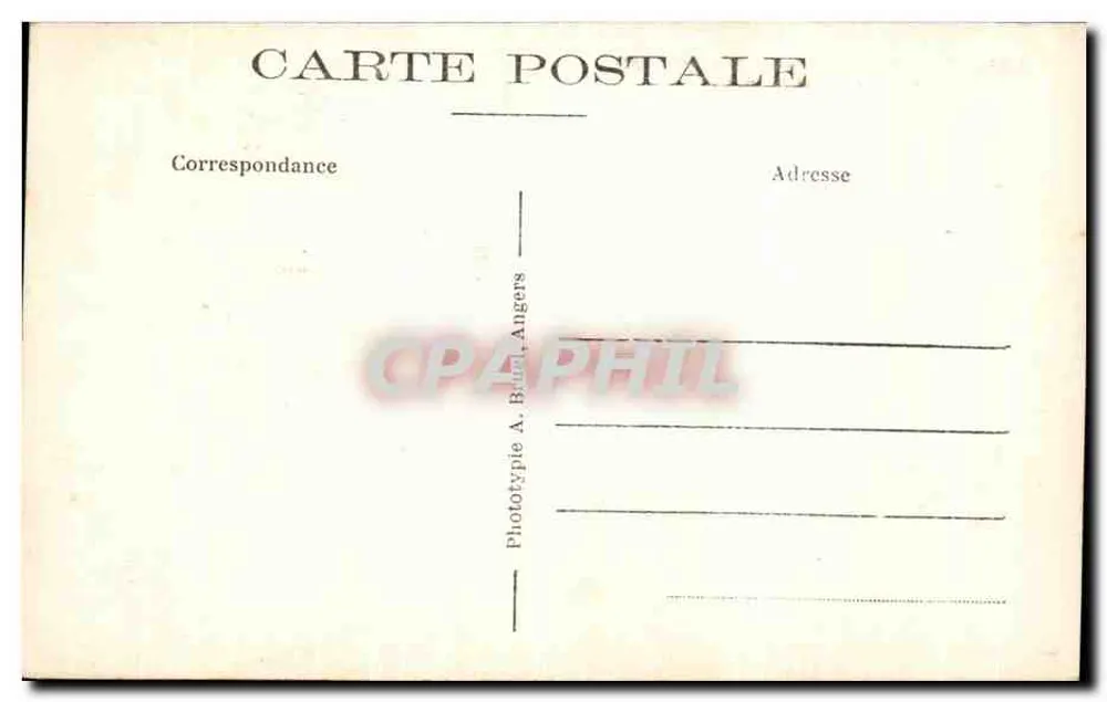Anjou — Denkmal für die Kinder des Anjou und Jardin du Mail — Werk von Desbois, Bildhauer - Rückseite