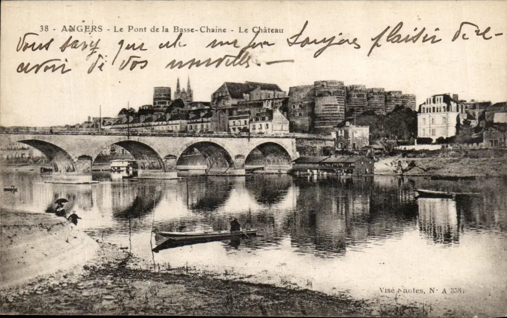 Angers — Der Brücke der Untersten Kette — Das Schloss — Visé & Nautes, Nr. A 358 - Vorderseite
