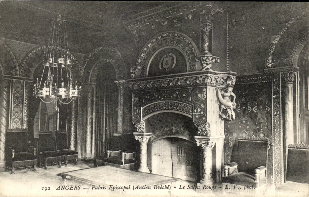 Angers — Palais Épiscopal (Ancien Evêché) — Le Salon Rouge — L. V., phot. - Vorderseite