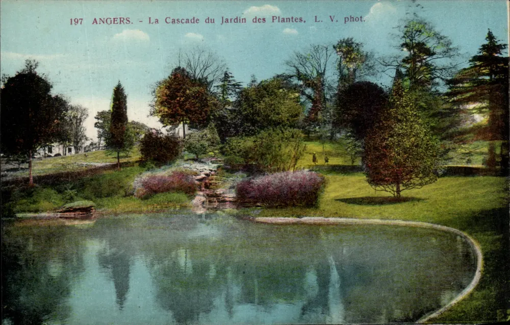Angers - Die Cascade des Jardin des Plantes - L. V. phot. - Vorderseite