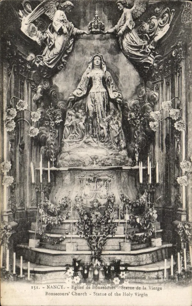 Igreja de Bonsecours - Estátua da Virgem - Nancy - Frente