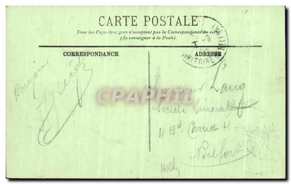 NANCY — La Place Stanislas hacia el Teatro — LL 9 - Reverso
