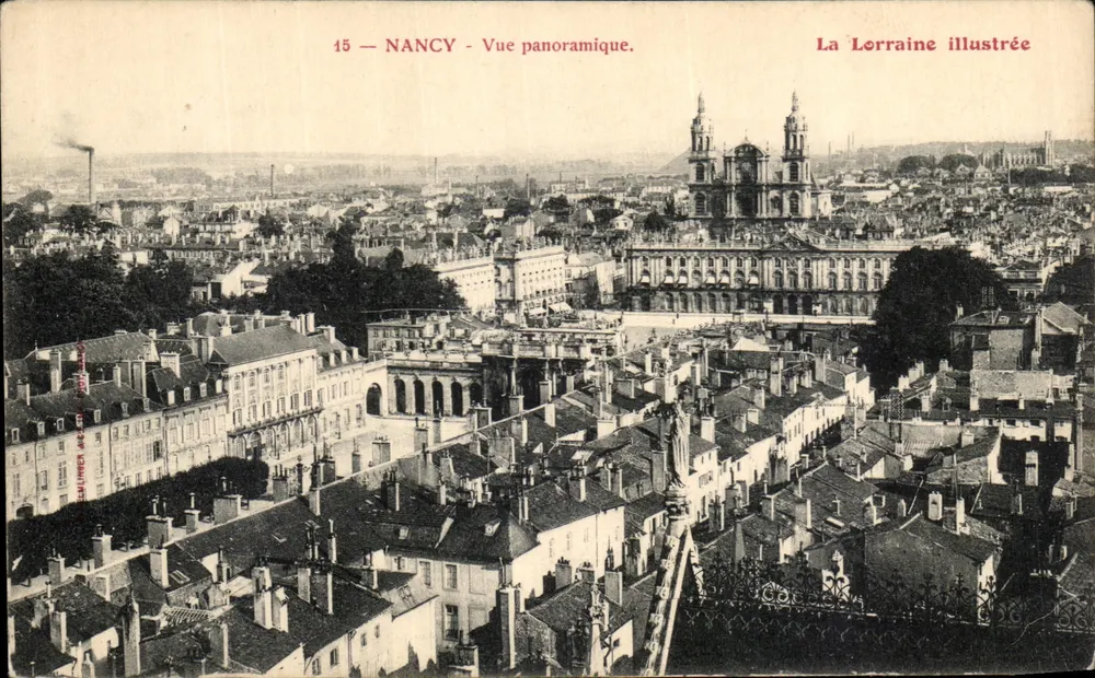 NANCY — Vista panorâmica — La Lorraine illustrée, n°15 - Frente
