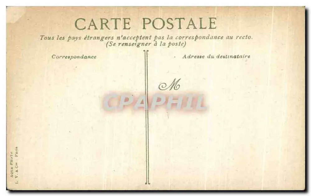 Nancy - Porta Desilles — editor L. V. & Cie, Paris - Verso