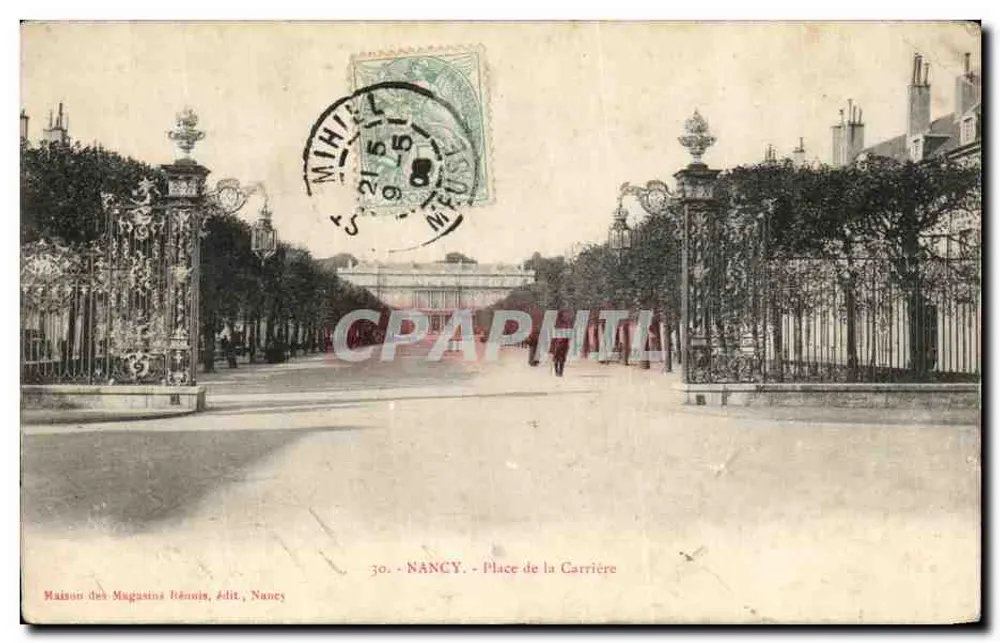 NANCY - Place de la Carrière — Maison des Magasins Itémis, editor, Nancy - Frente