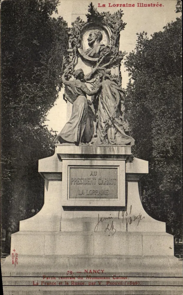 Nancy — Carnot-Denkmal — La Lorraine Illustrée, n°79 - Vorderseite