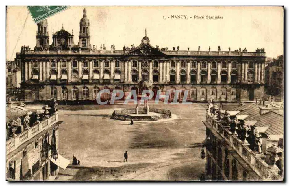 NANCY — Place Stanislas — Imprimerie Krichel, Nancy - Frente
