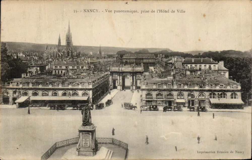 NANCY - Panoramablick, aufgenommen vom Rathaus — Imprimeries Réunies de Nancy, Nr. 35 - Vorderseite