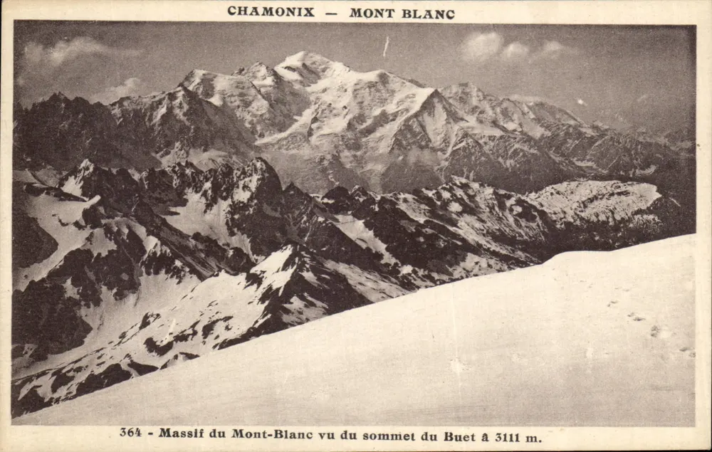 Chamonix — Mont Blanc — Ansicht vom Gipfel des Buet bei 3111 m — Pierre-A-Bérard - Vorderseite