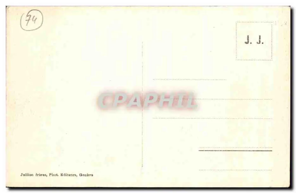 Chamonix — Mer de Glace und Bahnhof Montenvers — J.J. 8595 - Rückseite