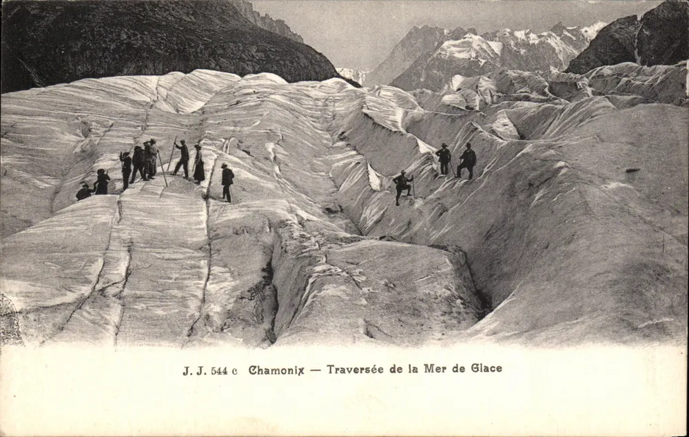 Chamonix — Überquerung der Mer de Glace — J.J. 544 c - Vorderseite