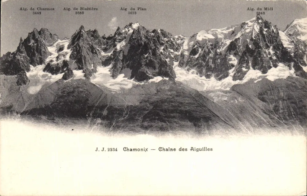 Chamonix — łańcuch Aiguilles — J.J. 2284 - Awers