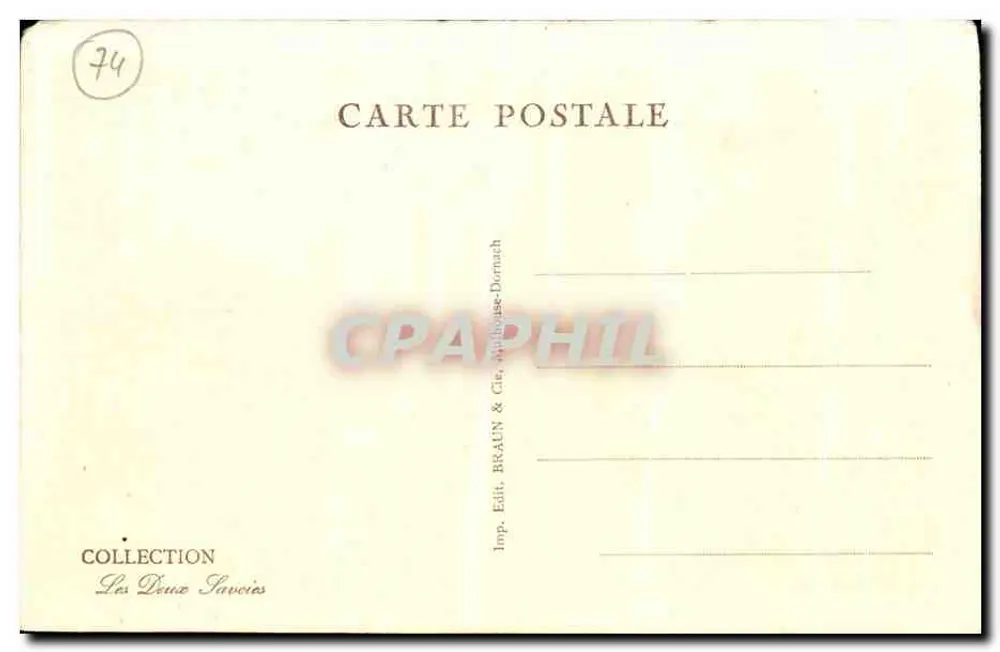 Chamonix — Pirâmides de gelo no glaciar dos Bossons — Braun & Cie, n°12112 - Verso