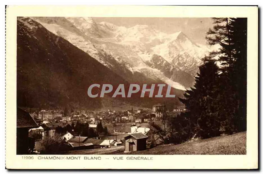 Chamonix-Mont Blanc — Vista Geral — Edição Les Deux Savoies - Frente